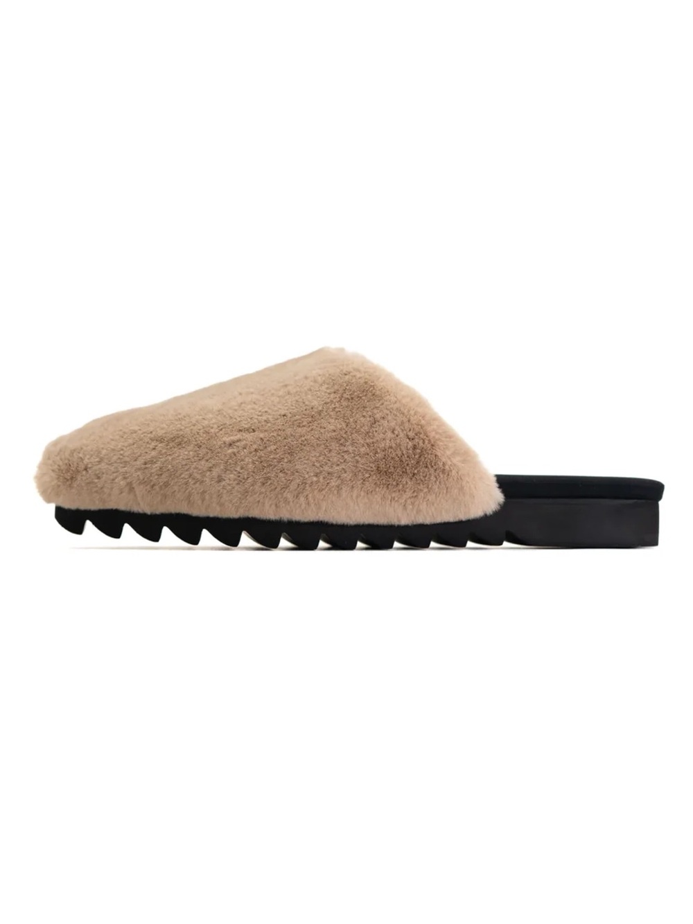 ROAM Beige Faux Shearling Mule Slippers